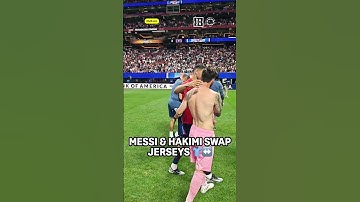 Lionel Messi And Achraf Hakimi Swap Shirts After PSG-Inter Miami